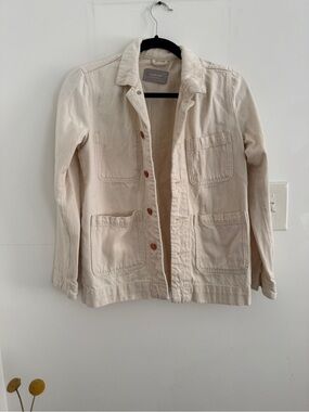 Everlane Cream Utility Work Jacket
